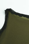 SWAYING/KNIT hook stitching mesh vest SW24SS1T36 grass green PS73
